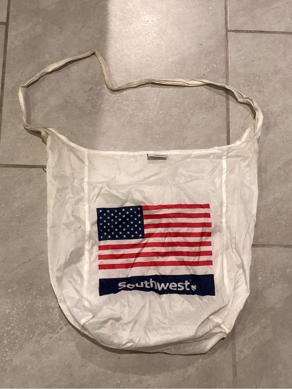 Southwest Airline White Flag Tote Bag